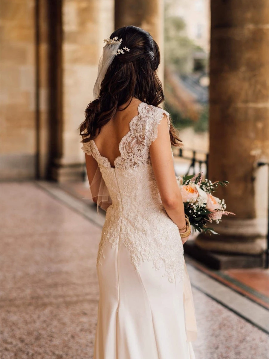 Ivory Beaded Lace - Victoria 8 Ivory Beaded Lace - Victoria - Image 8