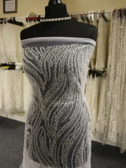 White Beaded & Sequinned Lace - Gillian -Bridal Fabric Shop WhiteBeadedLace Gillian fc133bc6 ec38 4e65 b8c7 32a1e624928c