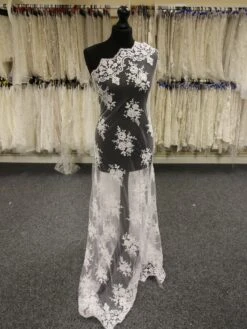 White Beaded Lace - Sophia