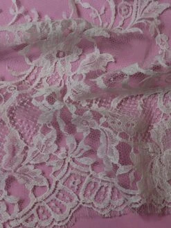 White Chantilly Lace - Kate -Bridal Fabric Shop WhiteChantillyLace Kate