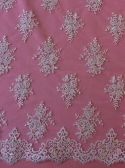 White Corded Lace - Janis 14 White Corded Lace - Janis -Bridal Fabric Shop WhiteCordedLace Janis