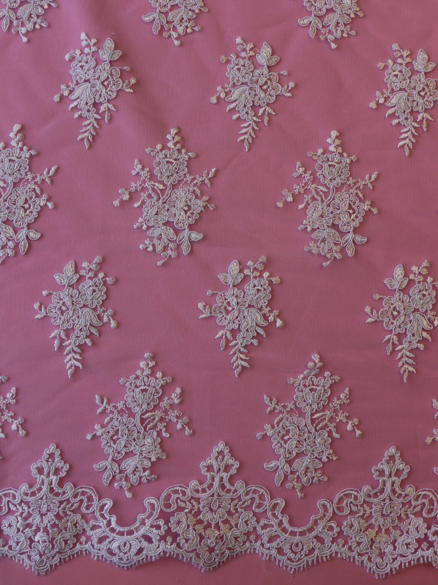 White Corded Lace - Janis 7 White Corded Lace - Janis - Image 7