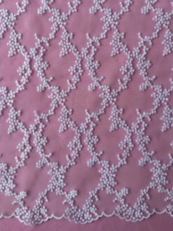 White French Embroidered Lace - Larissa 9 White French Embroidered Lace - Larissa -Bridal Fabric Shop WhiteEmbroideryLace Larissa