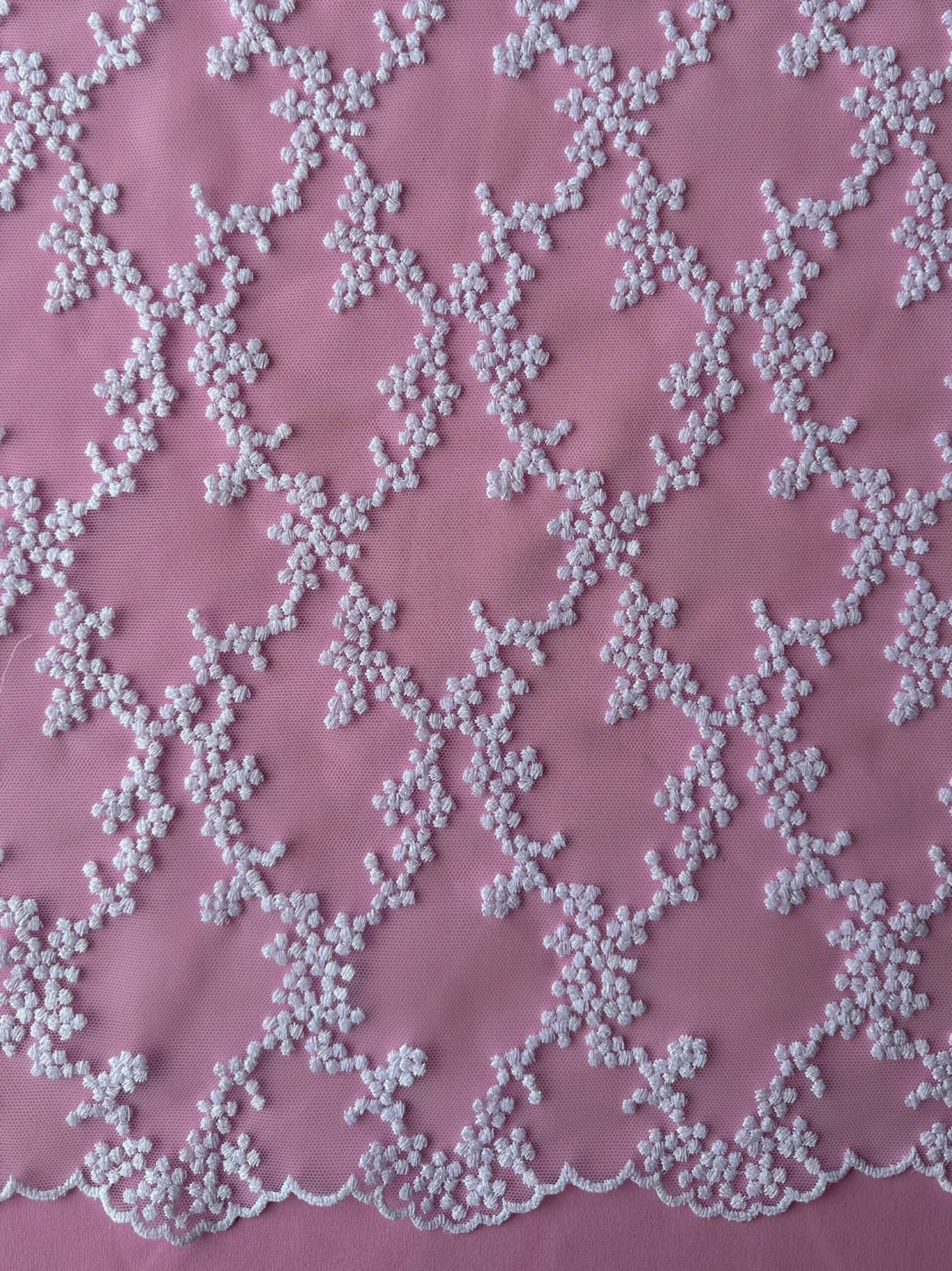 White French Embroidered Lace - Larissa 3 White French Embroidered Lace - Larissa - Image 3