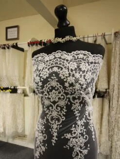 White Beaded Lace - Alexandra 15 White Beaded Lace - Alexandra -Bridal Fabric Shop WhiteLace Alexandra 05ae9789 4a23 4dab aff4 ebf8d201b8b5