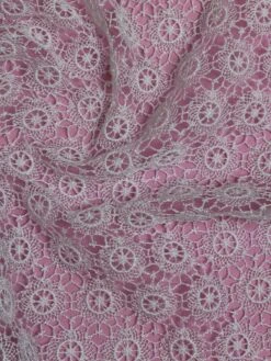 White Guipure Lace - Gordonia 12 White Guipure Lace - Gordonia -Bridal Fabric Shop WhiteLace Gordonia closeup