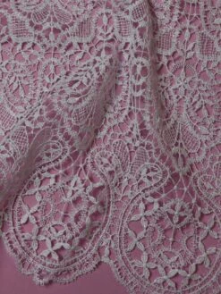 White Guipure Lace - Isabella -Bridal Fabric Shop WhiteLace Isabella 1