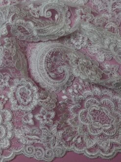 White Corded Lace - Isla 14 White Corded Lace - Isla -Bridal Fabric Shop WhiteLace Isla 1