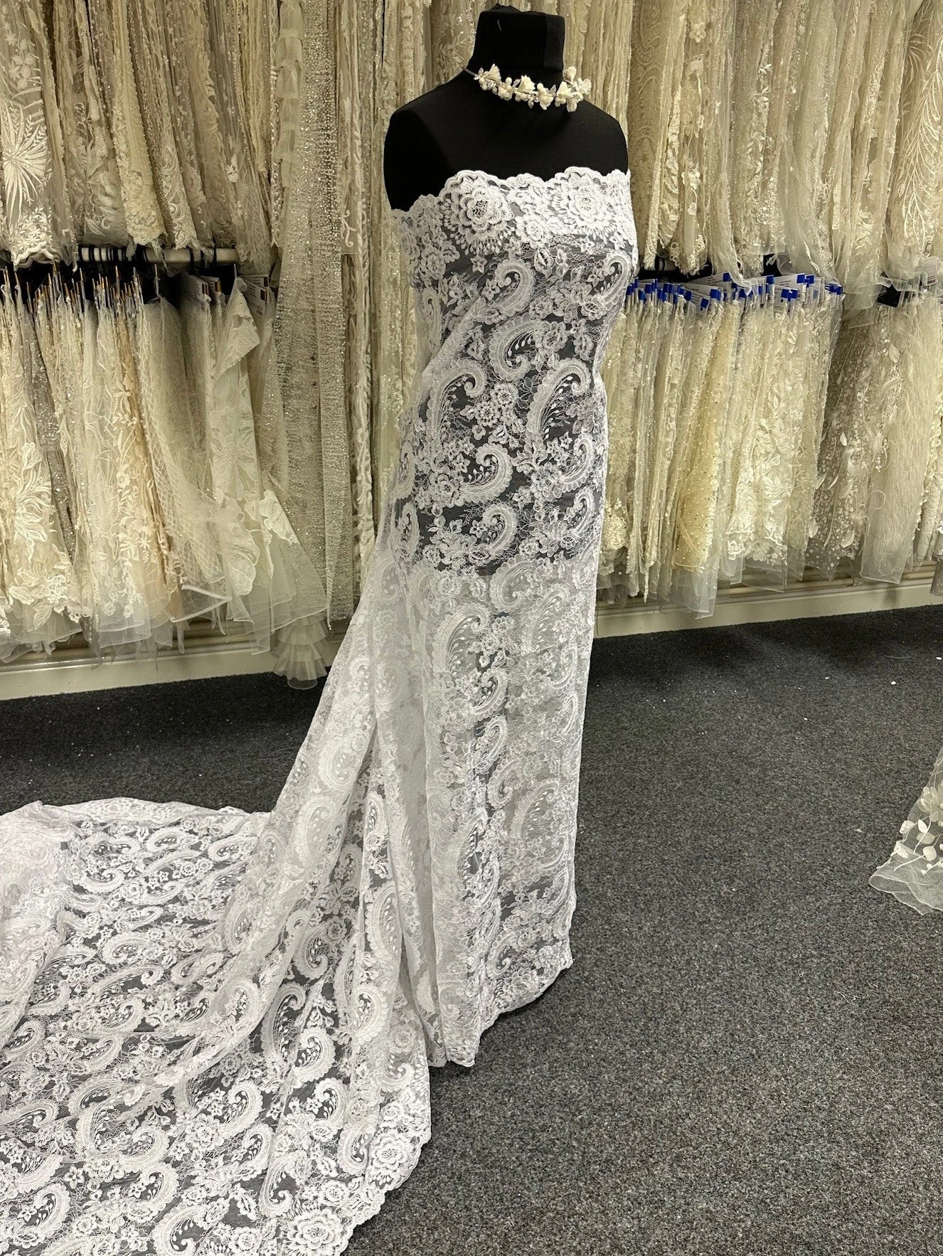 White Corded Lace - Isla 6 White Corded Lace - Isla - Image 6