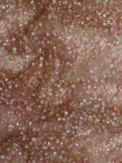 Pink Sequinned Lace - Zainab -Bridal Fabric Shop Zainab