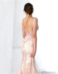 Champagne Embroidered Lace - Dinah -Bridal Fabric Shop a lovely dress using dinah lace