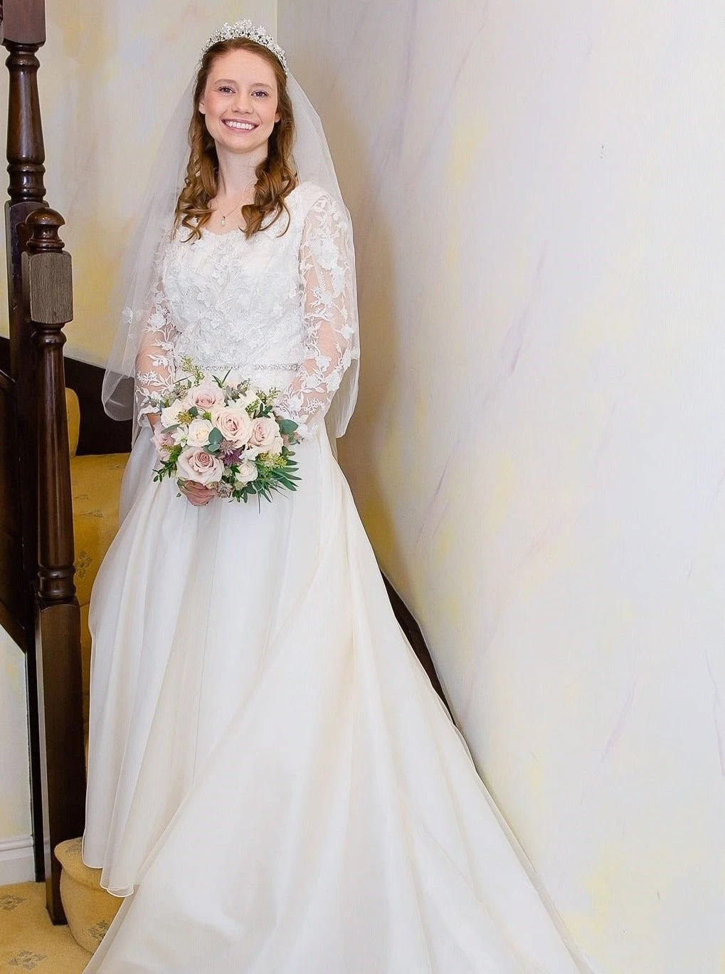 White Embroidered 3D Lace - Abiona 5 White Embroidered 3D Lace - Abiona - Image 5