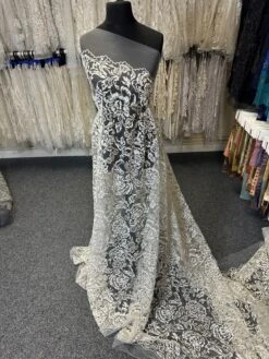 Ivory Glitter 3D Lace - Aileen