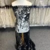 Black & Silver Embroidered Lace - Garbina