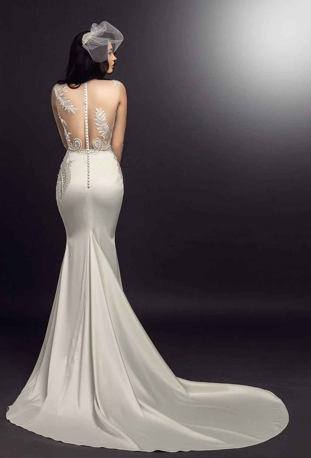 Ivory Beaded With White Feathers Lace - Chantelle 7 Ivory Beaded With White Feathers Lace - Chantelle - Image 7