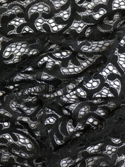 Black Corded Lace - Alexis 9 Black Corded Lace - Alexis -Bridal Fabric Shop alexis
