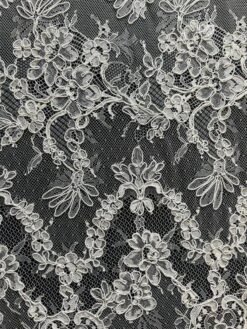 White Corded Lace - Andrey -Bridal Fabric Shop andrey 1
