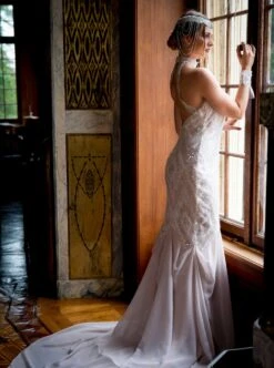 Ivory Sequinned Lace - Anya 18 Ivory Sequinned Lace - Anya -Bridal Fabric Shop anya lace dress3 pannewitz