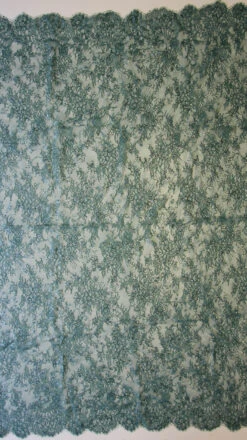 Teal Raschel Lace - Honor 8 Teal Raschel Lace - Honor -Bridal Fabric Shop aqua embellished lace honor full width