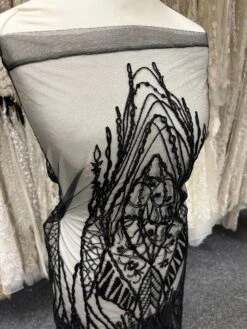 Black Embroidered Lace - Hortense -Bridal Fabric Shop b 009b478b 42f4 4c19 82b4 591c8a829d2f