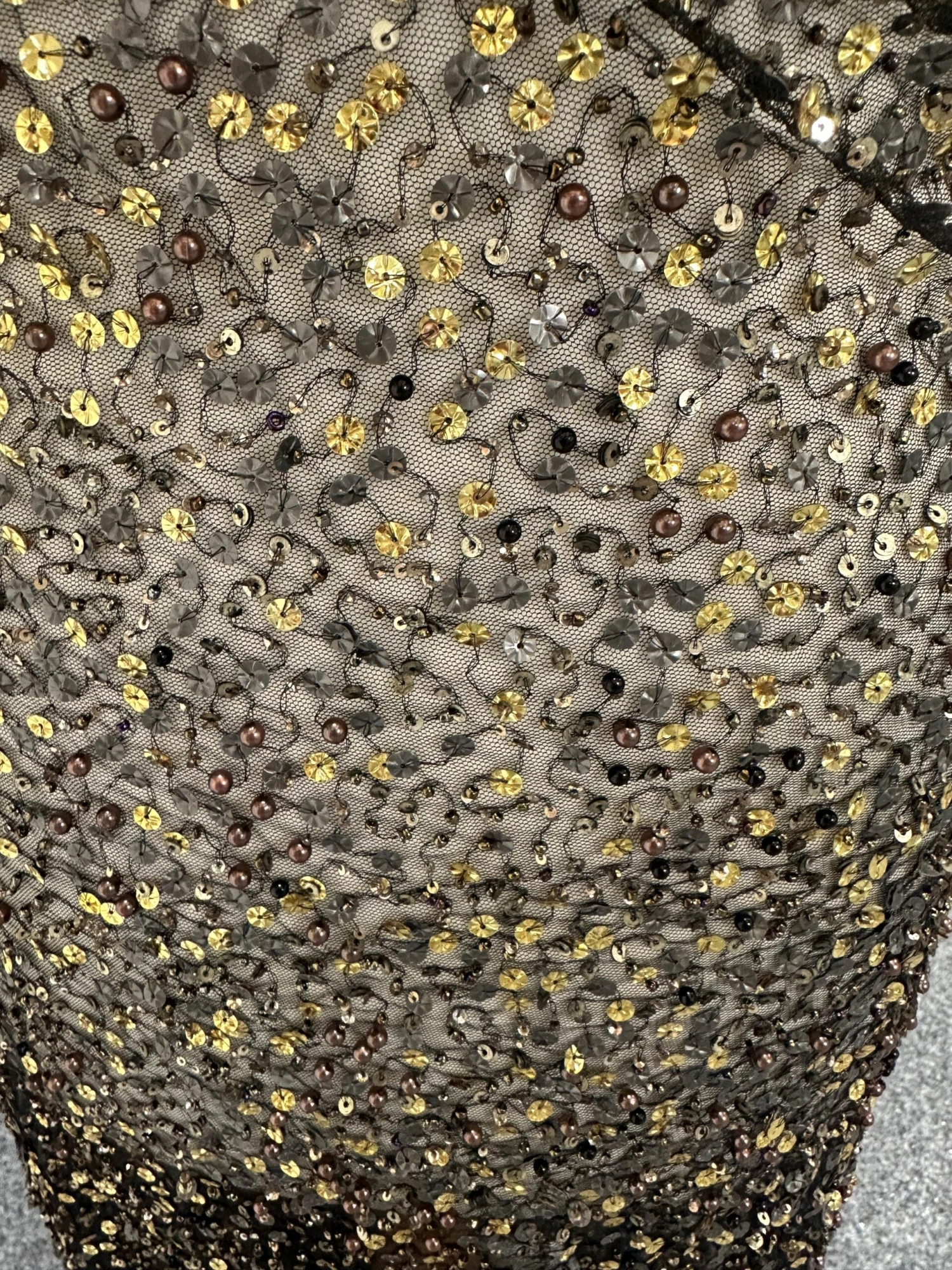 Black Sequin Lace - Charlene 4 Black Sequin Lace - Charlene - Image 4