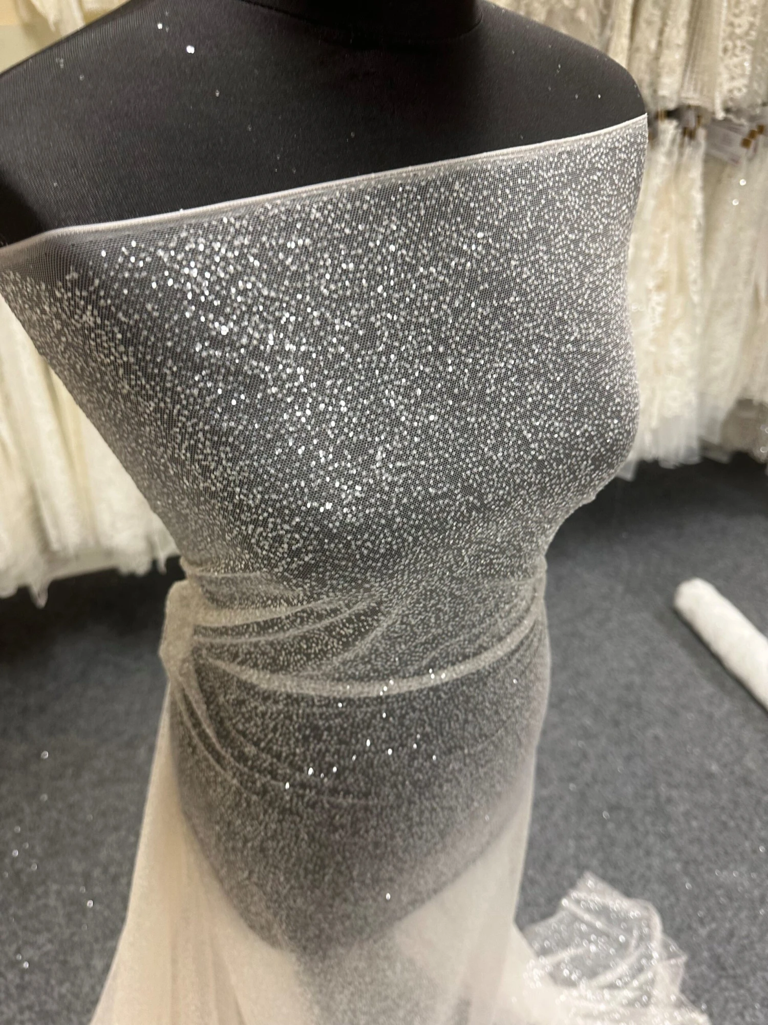 Champagne Glitter Tulle - Lagertha 4 Champagne Glitter Tulle - Lagertha - Image 4