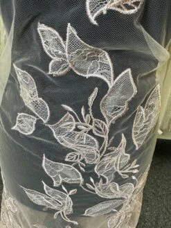 Pink Embroidered Lace - Galliano -Bridal Fabric Shop b 3bc97800 a04b 44b1 a0bc b6aefc906981