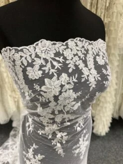White Corded Lace - Delmira -Bridal Fabric Shop b 507ddae2 a2be 4c32 ba32 9278530ad0b6
