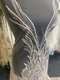 Pink Embroidered Lace - Immaculata -Bridal Fabric Shop b 60c721a7 50ee 451d a59c b84f2c785cf2