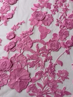 Pink 3D Lace - Meghan -Bridal Fabric Shop b 708abb8d 10e7 4506 ac00 ec72f1c08923