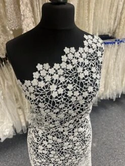 Silver Guipure Lace - Ebba -Bridal Fabric Shop b 9853f167 6aef 43c9 baa2 44aac2cee742