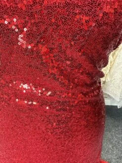 Red Sequinned Tulle - Glow -Bridal Fabric Shop b c1f71a21 179d 41d9 b6dc 01a0f5844c9d