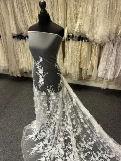 White Embroidered 3D Lace - Abiona 26 White Embroidered 3D Lace - Abiona -Bridal Fabric Shop b c788d033 354b 4a05 9d7b 120fce2021d6