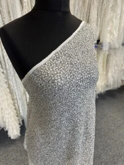 Silver Sequin Fabric - Moondust -Bridal Fabric Shop b cc9ba415 d99c 4315 9af7 b4b107ef1221