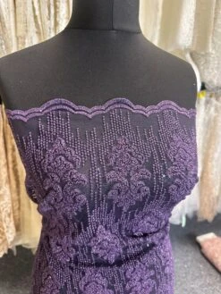 Purple Embroidered Lace – Mara -Bridal Fabric Shop b f2b7bbde 7fe6 4b86 a2e2 67c5121c8527