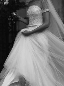 White Beaded Lace - Lucille -Bridal Fabric Shop beautiful bespoke ivory wedding dress using ivory 2 80919a35 0763 4e88 be7c 77af927a3841