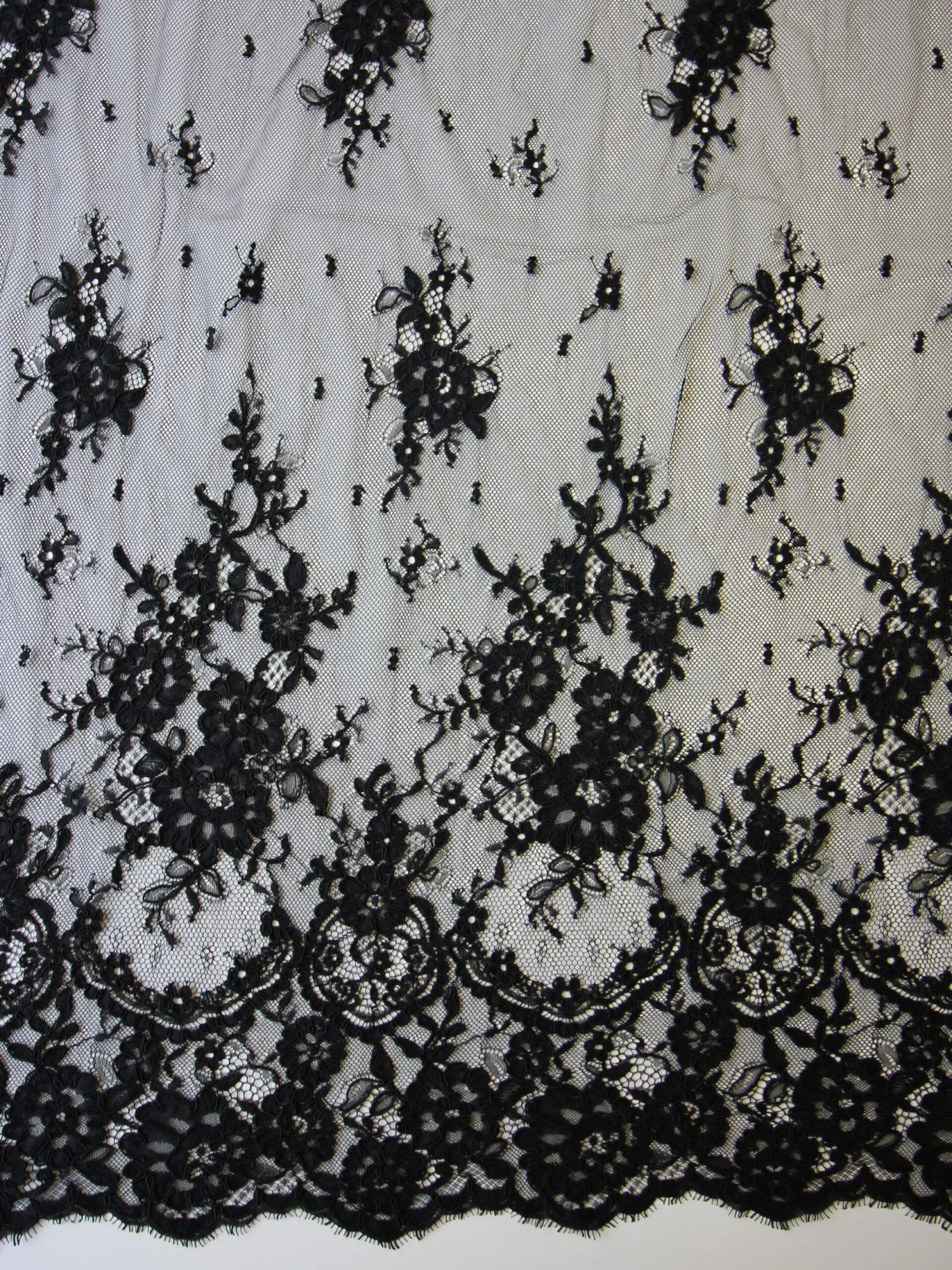 Black Corded Lace - Eloise 3 Black Corded Lace - Eloise - Image 3