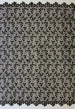 Black Guipure Lace - Ebba 9 Black Guipure Lace - Ebba -Bridal Fabric Shop black guipure lace ebba full width