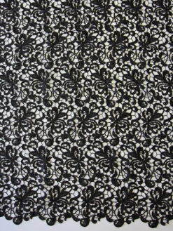 Black Guipure Lace - Reese -Bridal Fabric Shop black guipure lace reese