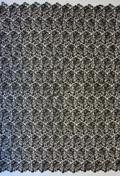 Black Guipure Lace - Reese -Bridal Fabric Shop black guipure lace reese full width 2