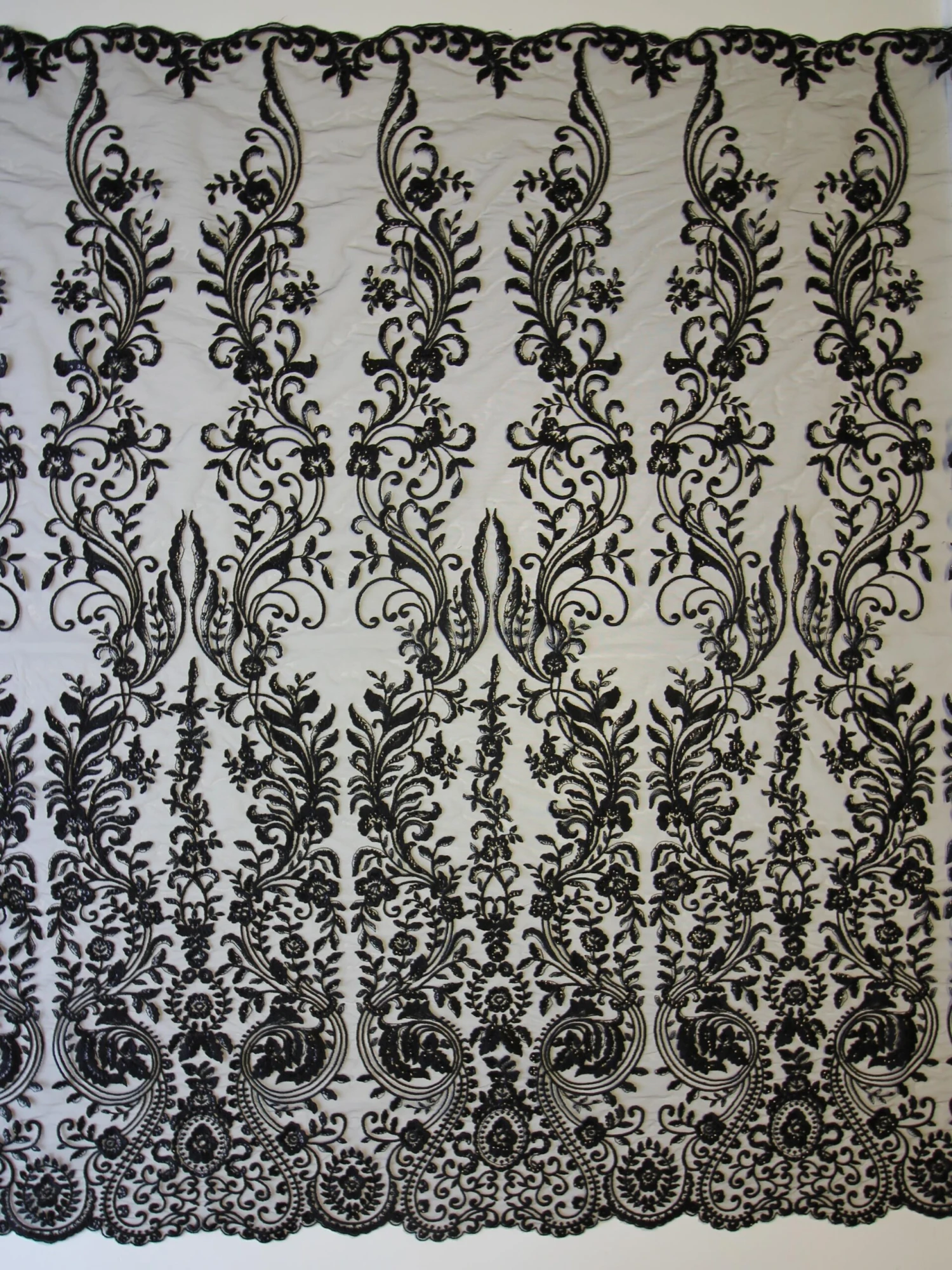 Black Embroidered Lace - Greer 4 Black Embroidered Lace - Greer - Image 4