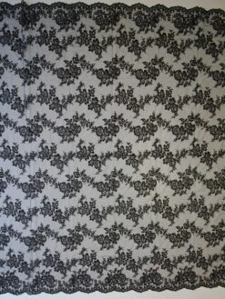 Black Raschel Lace - Jayne -Bridal Fabric Shop black raschel lace jayne full width
