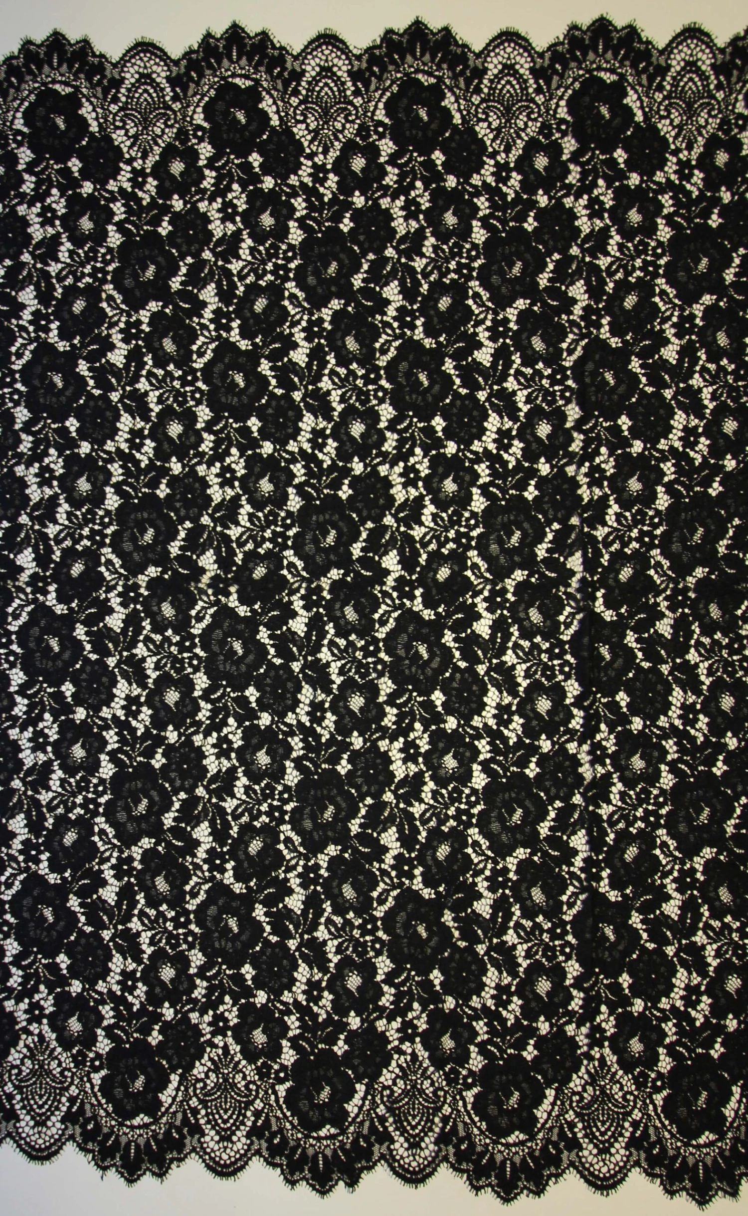 Black Corded Raschel Lace - Maggie 3 Black Corded Raschel Lace - Maggie - Image 3