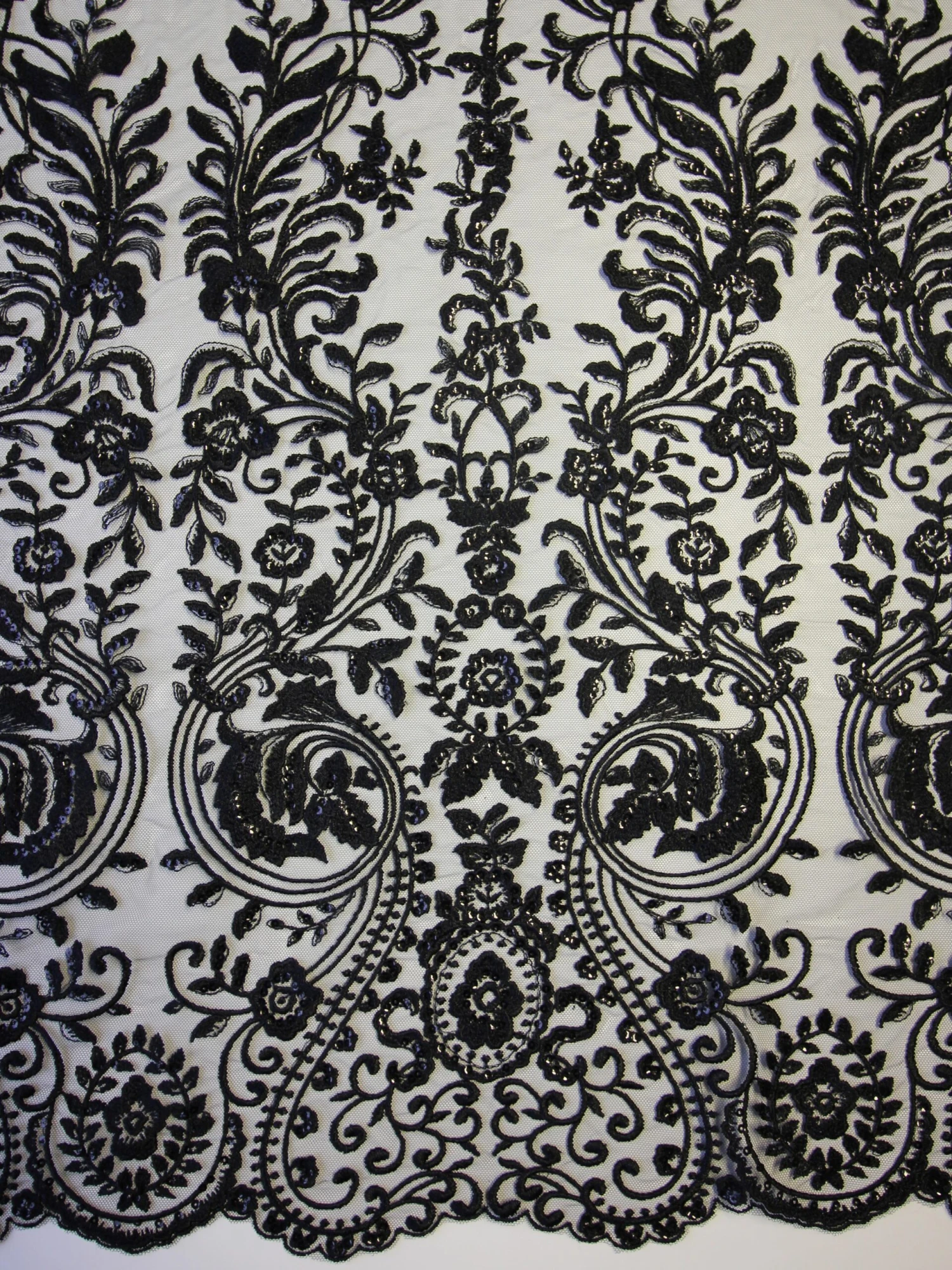 Black Embroidered Lace - Greer 3 Black Embroidered Lace - Greer - Image 3