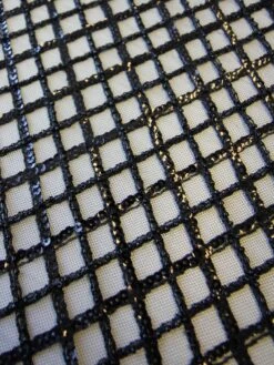 Black Sequinned Lace - Odelia 11 Black Sequinned Lace - Odelia -Bridal Fabric Shop black sequinned lace odelia close up