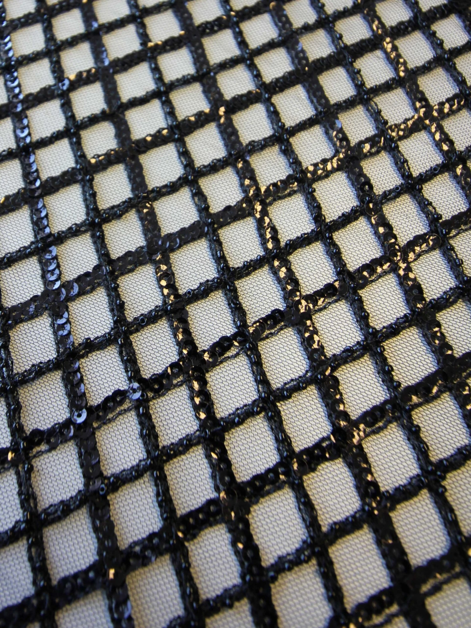 Black Sequinned Lace - Odelia 6 Black Sequinned Lace - Odelia - Image 6