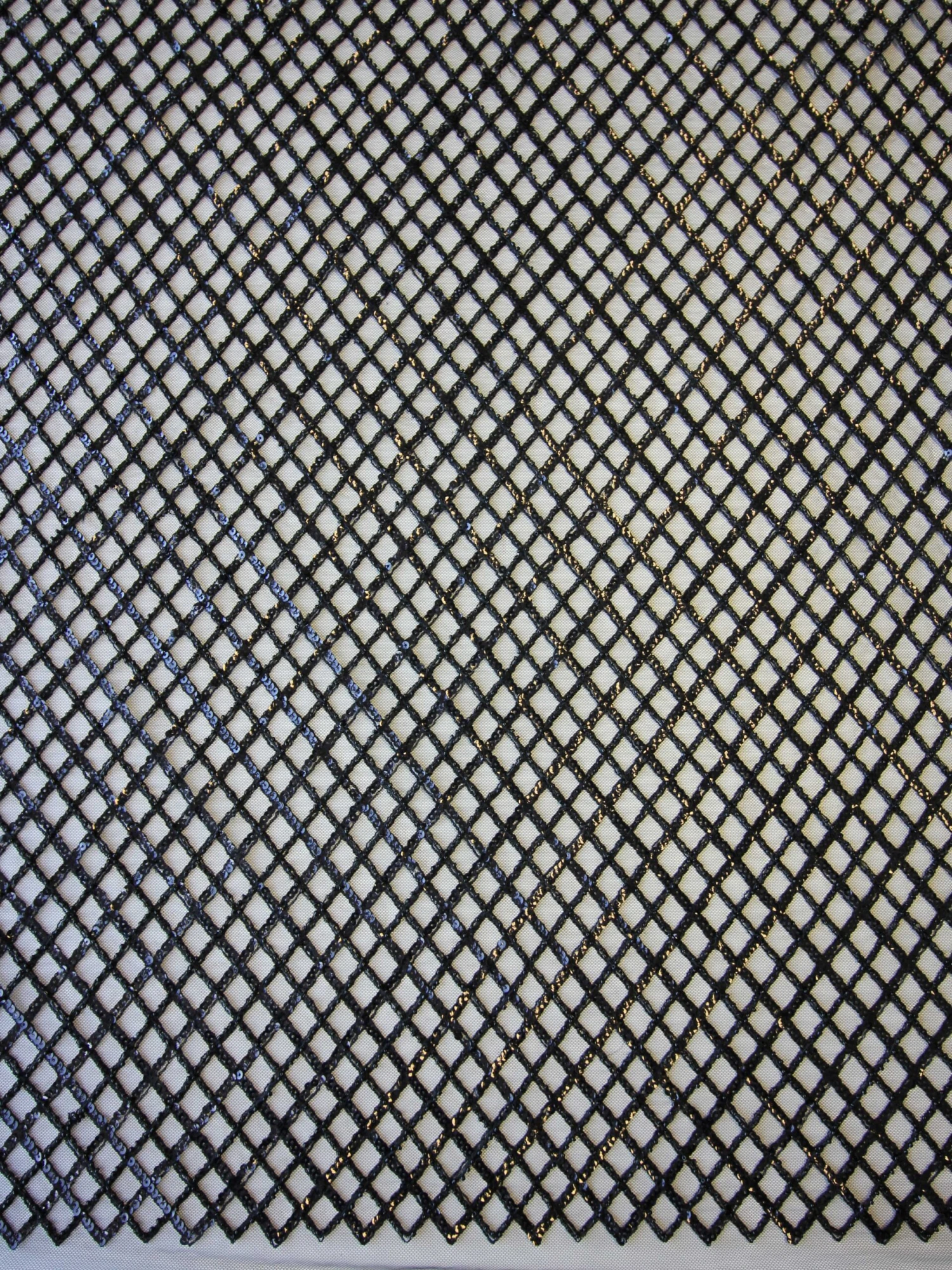 Black Sequinned Lace - Odelia 2 Black Sequinned Lace - Odelia - Image 2