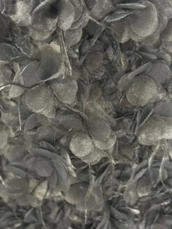 Black Feather 3D Lace - Thimbelina 8 Black Feather 3D Lace - Thimbelina -Bridal Fabric Shop blackc