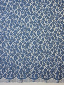 Blue Chantilly Lace - Solange -Bridal Fabric Shop blue chantilly lace solange