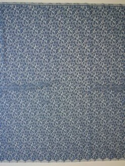 Blue Chantilly Lace - Solange -Bridal Fabric Shop blue chantilly lace solange full width